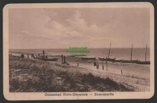 154453 AK Ostseebad Klein Dievenow Dziwnow Strandpartie 1928