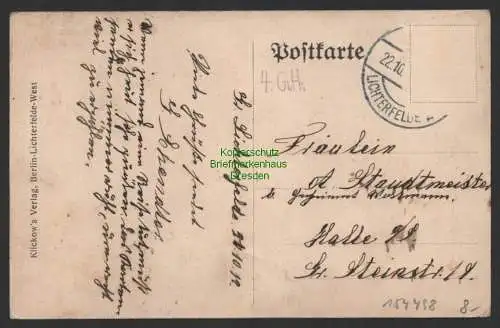 154498 AK Berlin Lichterfelde 1912 Haupt Kadetten Anstalt