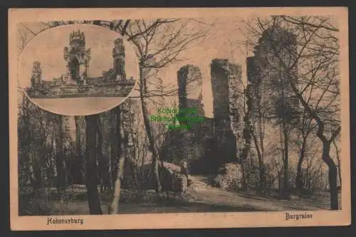 154495 AK Hohensyburg Burgruine bei Dortmund Burgwirtschaft Gasthaus um 1930