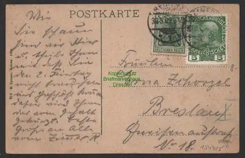 154425 AK Weinhaus zur Schnappe 1909 Giesshübel bei Neustadt a. d. Mettau Böhmen