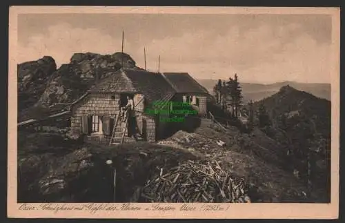 154081 AK Osser Künisches Gebirge Schutzhaus Gipfel Kleiner Großer Osser um 1930