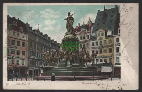 154261 AK Leipzig Siegesdenkmal 1901 nach Prag