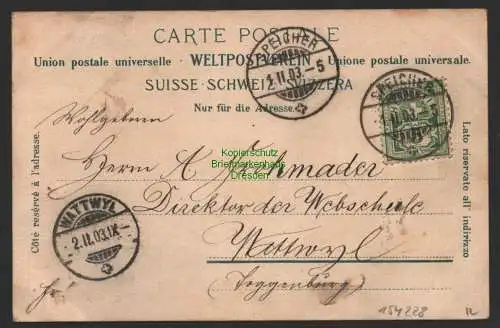 154228 AK Speicher Schweiz 1903 nach Wattwyl