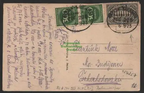 154257 AK Ostseebad Saßnitz a. Rügen Uferpartie 1923 Bahnpost Berlin - Sassnitz