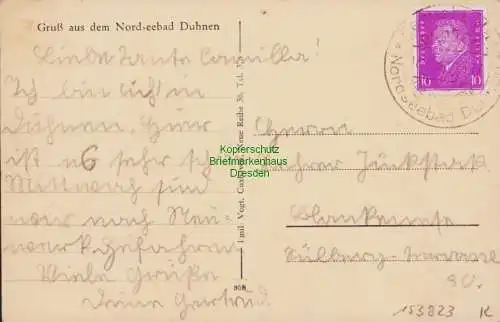 153823 AK Nordseebad Duhnen Privat-Kinderheim Sonnenhof Hertha Koopmann