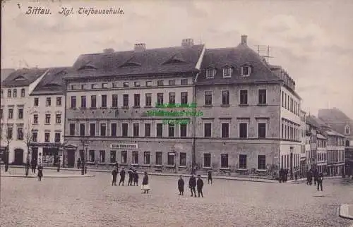 153628 AK Zittau. Kgl. Tiefbauschule um 1910