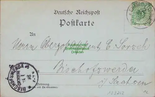 153242 AK Berlin 1898 Alt Berlin von der Fischerbrücke
