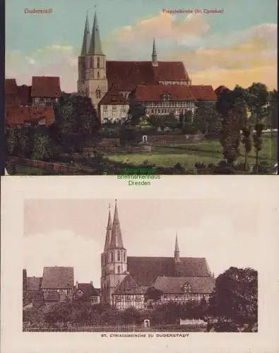 153377 2 AK Duderstadt 1906 Probsteikirche St. Cyriakus 1925