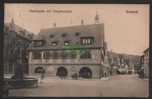 150042 AK Haslach im Kinzigtal Marktplatz mit Hauptstrasse 1926