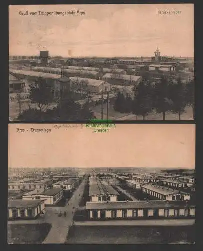 149217 2 AK Arys Orzysz Truppenlager Truppenübungsplatz 1916 1917