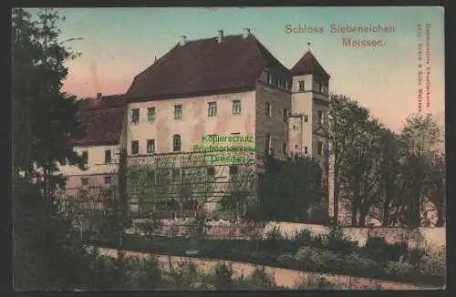 149132 AK Schloss Siebeneichen Meissen 1906 4874 Brück & Sohn