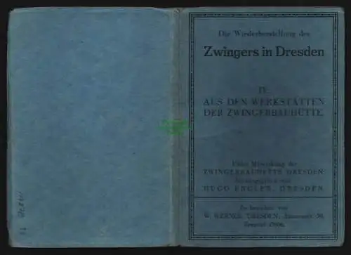 148723 12 AK Dresden Zwinger Werkstätten der Zwingerbauhütte um 1930