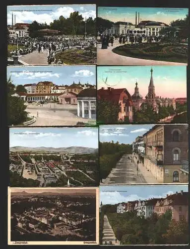 146585 14 AK Franzensbad Allee zur Salzquelle 1901 Hotel Deutscher Hof Stadtwald