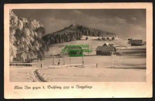 146640 AK Klein Iser gegen d. Buchberg Isergebirge Winterlandschaft Endlerbaude