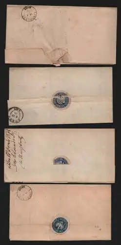 B12390 4x Brief Görlitz 1875 Königl. Strafanstalts Direktion Lindhardt Buchwald