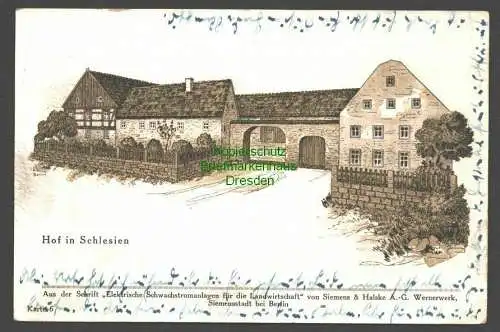 142072 AK Hof in Schlesien Siemens & Halske A.-G. Wernerwerk Siemensstadt Berlin