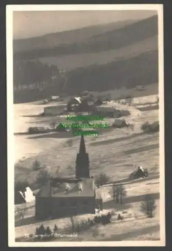 142231 AK Bergdorf Grunwald im Winter um 1930 Fotokarte Verlag Kleiner Reinerz