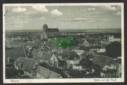 141324 AK Wismar 1934 Blick auf die Stadt