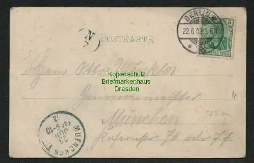 139111 AK Berlin Kurfürstenhaus 1902 Denkmal d. Großen Kurfürsten Strumpf Waaren