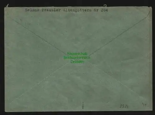 h3924 SBZ Bezirkshandstempel Bezirk 16 Mühlhausen 181 84 Pfg. Einscheiben gepr.