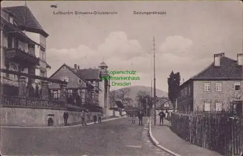 157753 AK Schweina Glücksbrunn Bad Liebenstein Salzungerstrasse 1910