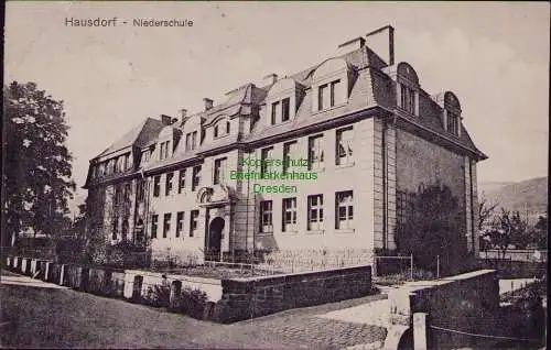 156594 AK Hausdorf bei Neurode Jugow Nowa Ruda 1922 Niederschule