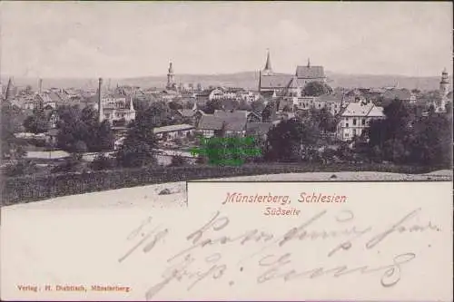 155748 AK Münsterberg Schlesien Ziebice 1902 Südseite