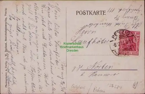 156584 AK Piensk Penzig O.-L. Schlesien 1918 Schulstraße