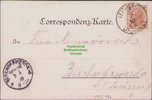 155746 AK Litomerice Leitmeritz 1898 Weinhaus Schustermannl