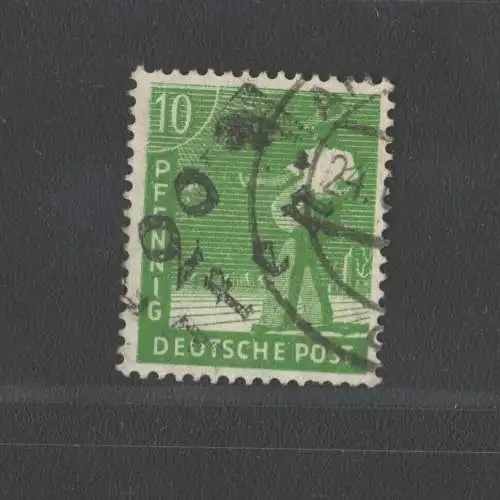 h4804 SBZ Bezirkshandstempel Bezirk 2° 10 Pfg. Aken gestempelt 24.6. Ersttag BPP