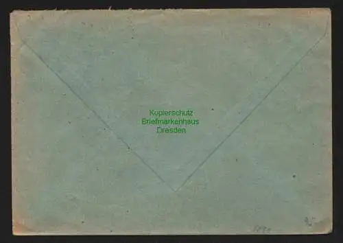 h5831 SBZ Handstempel Bezirk 27 Narsdorf Brief Hans Tautenhahn 7.7.48