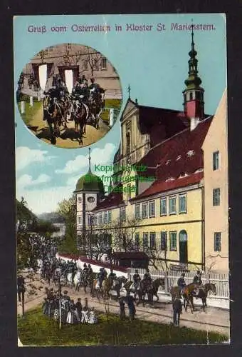 128457 AK Gruß vom Osterreiten in Kloster St. Marienstern um 1925