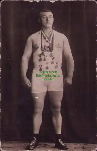 161028 AK Fotokarte Otto Neßler Mitteldeutscher Meister 1925 Deutscher M.1932