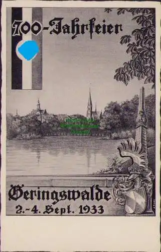 161155 AK 700 Jahrfeier und Heimatfest Geringswalde 2.-4. Sept. 1933