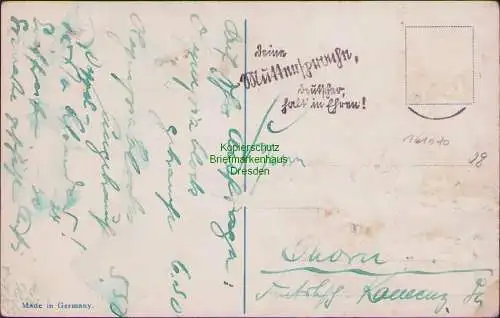 161070 AK Philatelie Postkarte China Hongkong um 1910 Briefmarken Paul Schulze