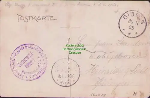 161078 AK D.-S.-W.-Afrika 1905 Feldpost Gibeon Rehoboth Schutztruppe