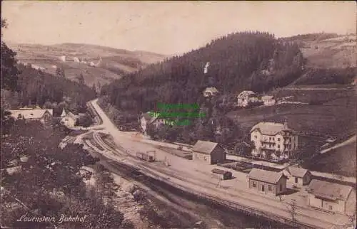 161157 AK Lauenstein Bahnhof 1920