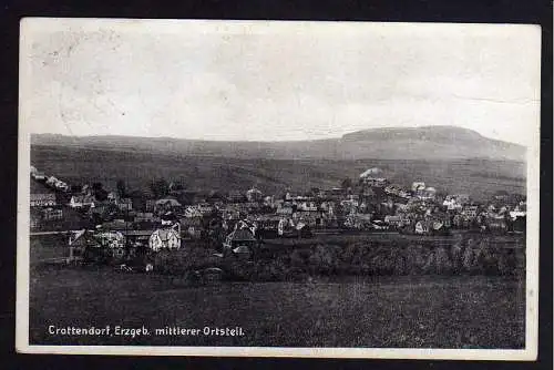 77077 AK Crottendorf Erzgebirge mittlerer Ortsteil 1929