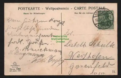 150877 AK Schwerte Ruhr Zum Freischütz 1907 Gasthaus Restaurant