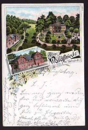 75432 AK Hotel Waldfriede bei HelmstedtVilla Burgberg 1895