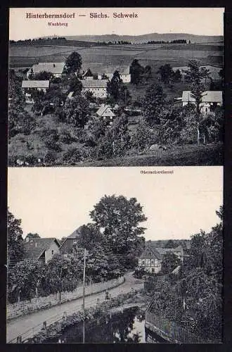 69665 AK Hinterhermsdorf Wachberg Oberschweizerei 1915