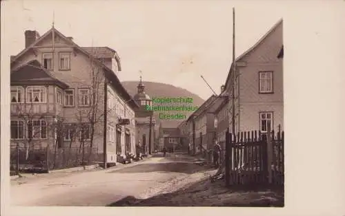 153603 AK Oberschönau Thür. Wald 1956 Fotokarte Hauptstraße