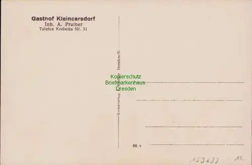 153633 AK Kleincarsdorf bei Kreischa Gasthof Rittergut um 1930