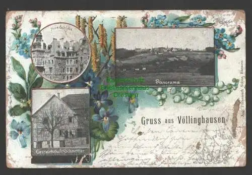 141169 AK Schloß Völlinghausen Gastwirtschaft Schnettler 1900