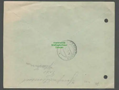 B6514 Brief Böhmen & Mähren Notstempel Pladen Wir sind frei 8. November 1938