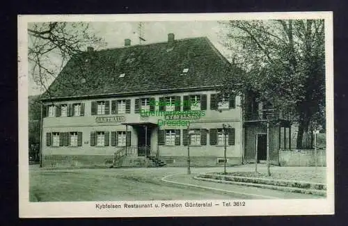 124671 AK Günterstal Gasthaus Restaurant u. Pension Kybfelsen 1928