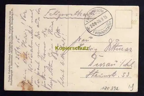 120392 AK Kalvarja Kalvarija Litauen 1915 Östl. Kriegsschauplatz Feldpost 209