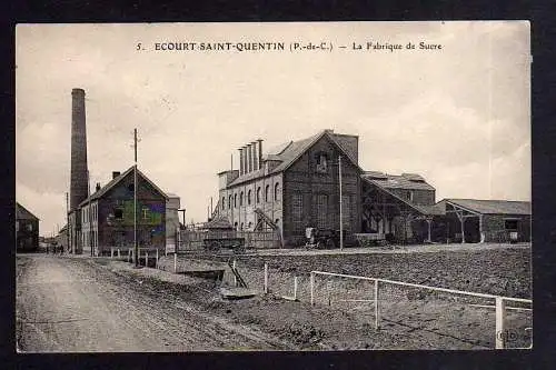 95294 AK Écourt-Saint-Quentin Le Fabrique de Sucre Zuckerfabrik 1914 aus Hille