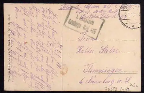 76393 AK Paracin Пapaћин Hauptstraße zm Bahnhof Soldatenheim 1918 Feldpost