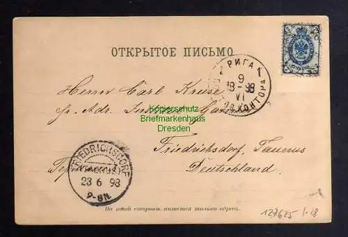 127625 AK Riga 1898 Litho